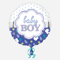 Baby Boy Balloon - A delightful fun additional treat delivered with your chosen floral gift.