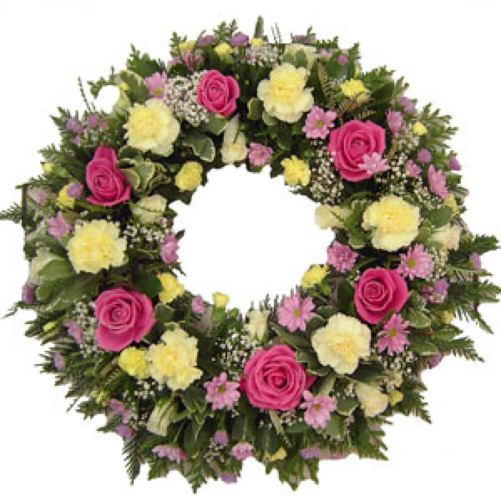 mixed loose wreath